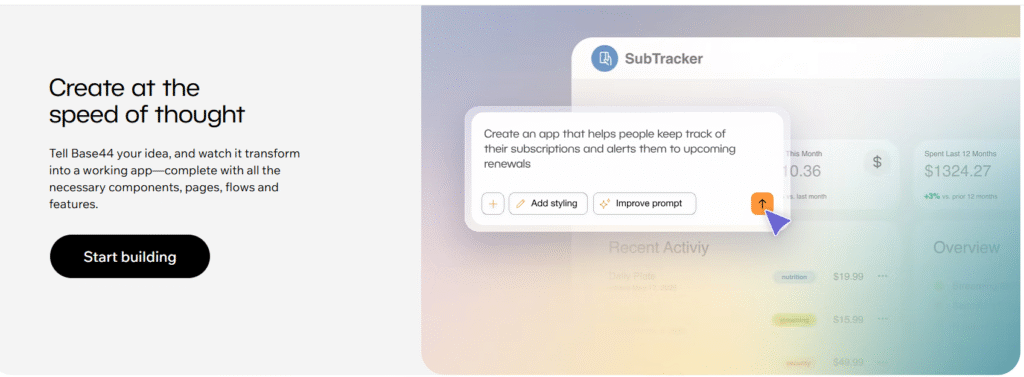 Natural Language App Building