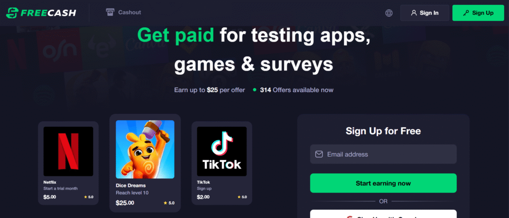 Freecash Review: Is This Get-Paid-To Platform Legit or a Waste of Time? 2 freecash platform