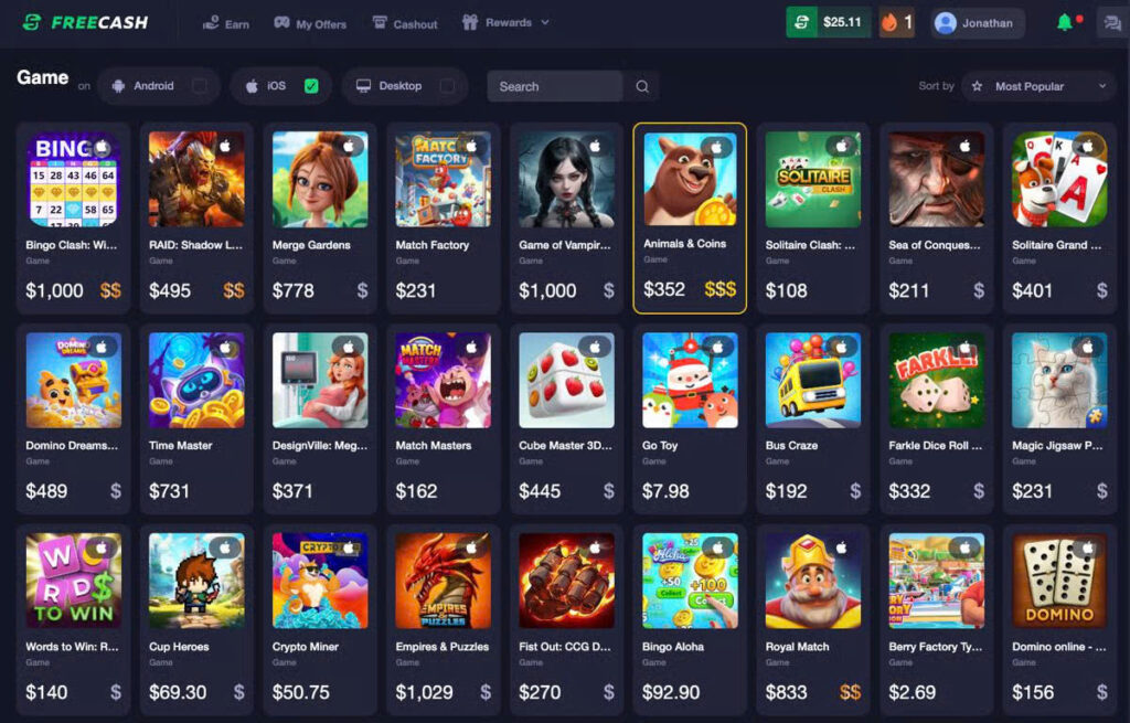 Freecash Review: Is This Get-Paid-To Platform Legit or a Waste of Time? 4 game